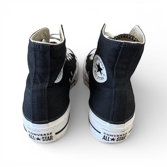 Converse Chuck Taylor All Star Platform High-Top Sneakers Women's Size 6 Black - Picture 6 of 10